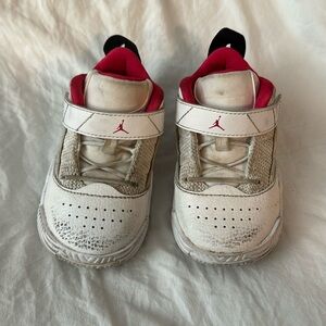 Pink and white Jordan’s